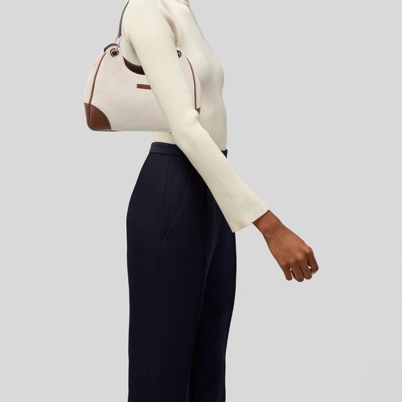 Authentic Gucci Signature-Trimmed Canvas Colbert Hobo Bag Cream/Brown - Picture 3 of 13